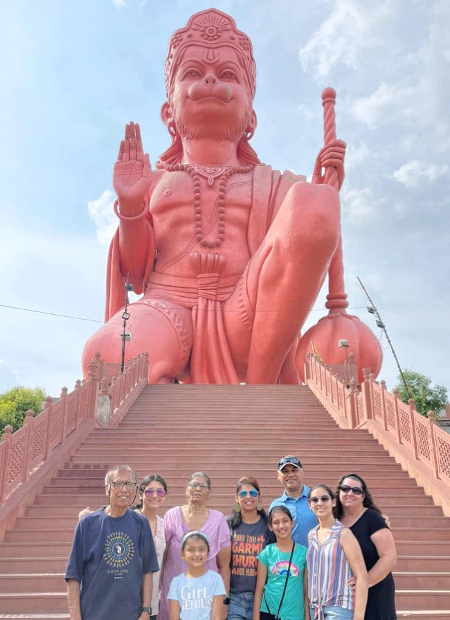 Hanuman temple in Faridabad, India