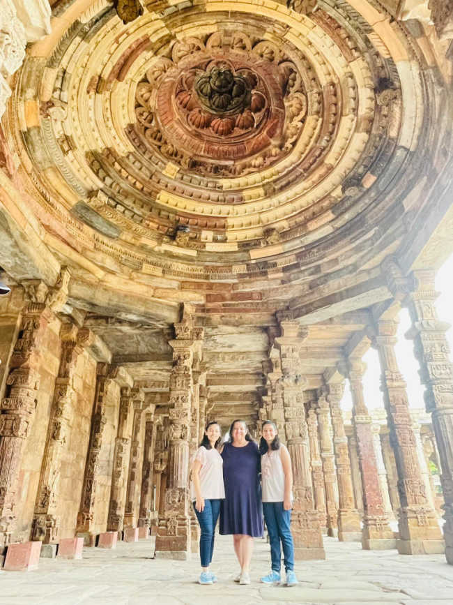 Decorative Ceiling at Qutab Minar