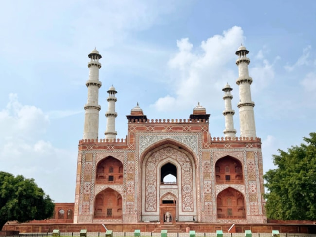 Sikandra Fort Entry Building in Agra, India
