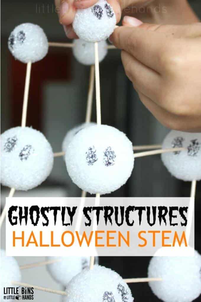 Ghostly Structures Halloween STEM activity