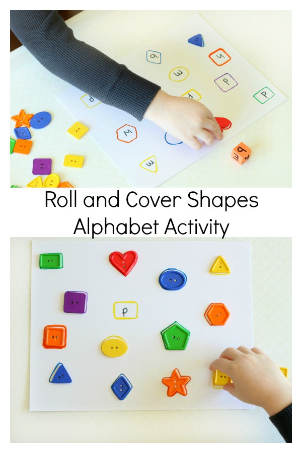 Roll and Cover Shapes Alphabet Activity