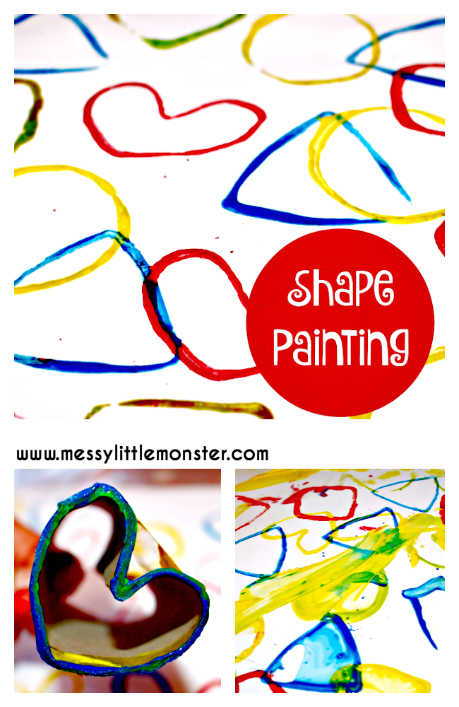 2D shape Painting with Preschoolers 