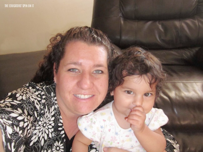 Mom and baby playing ball activities at home with ball toys for toddlers and babies