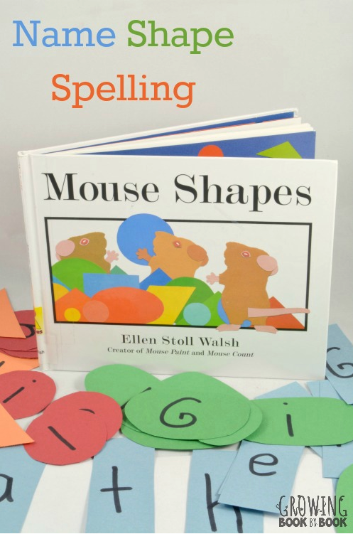 Mouse Shapes Activity Using Shapes and Letters to Learn to Spell Name