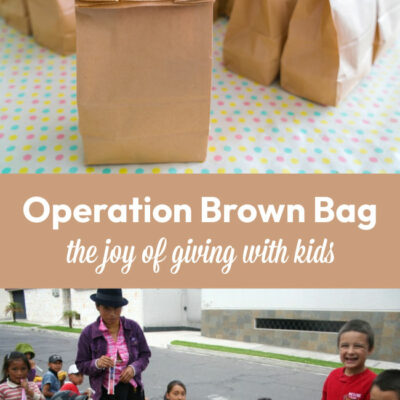 The Joy of Giving: Operation Brown Bag