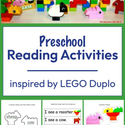 Preschool Reading Activities Inspired by LEGO DUPLO