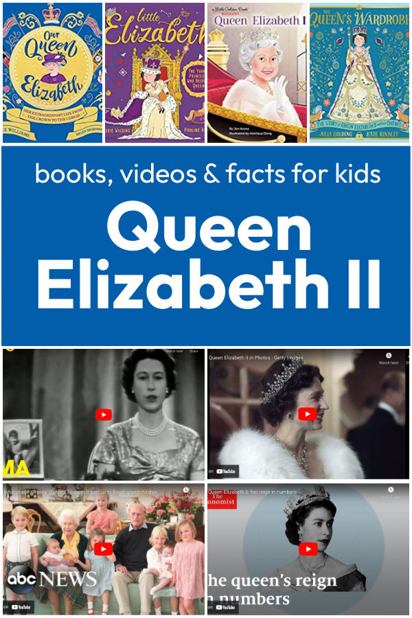 Queen Elizabeth II Books, Videos and Facts for Kids to learn about her legacy