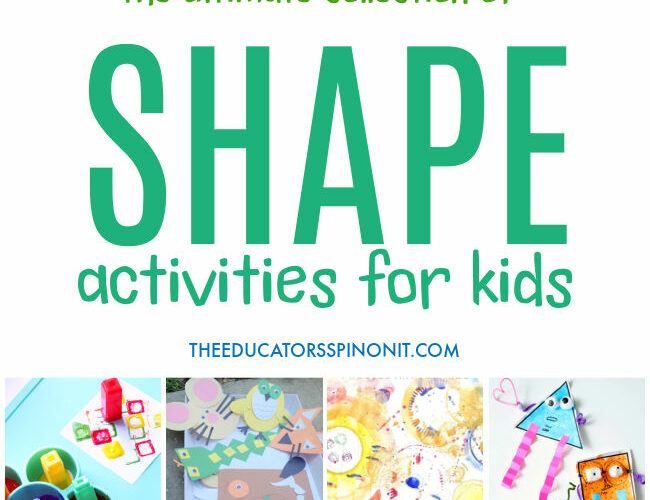 The ultimate collection of shape activities for preschoolers