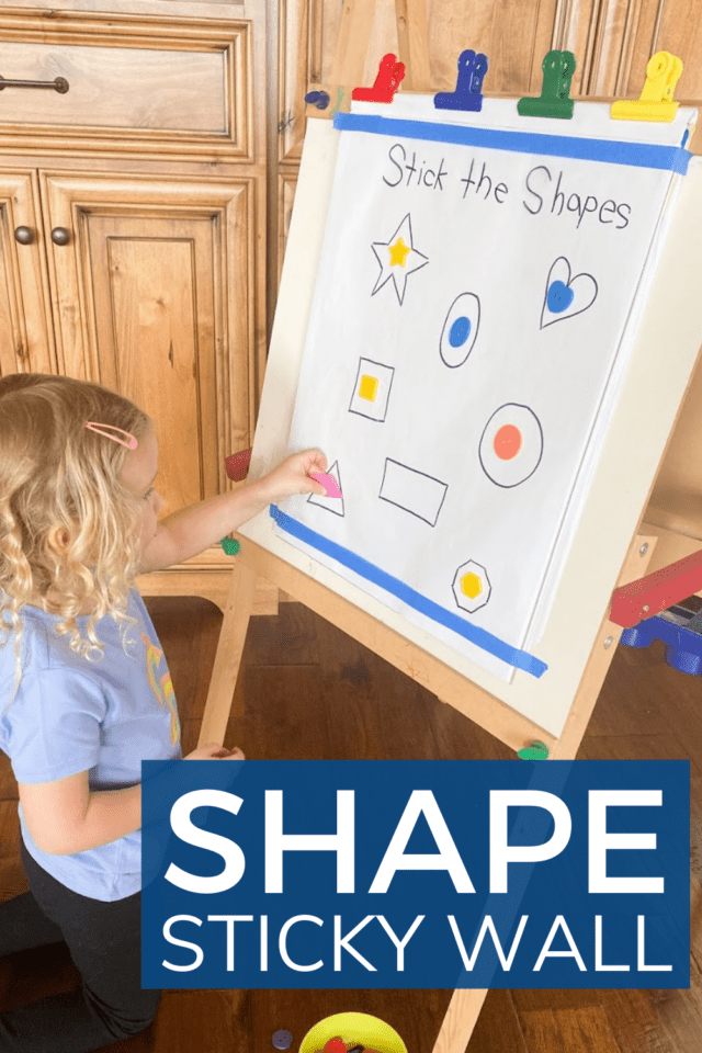 Shape Sticky Wall for Preschoolers and Toddlers