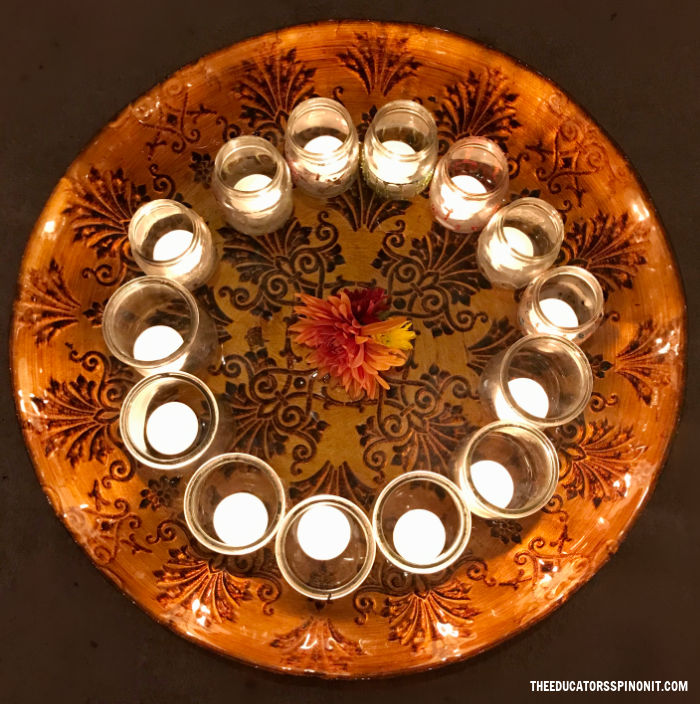 Candles burning for Diwali