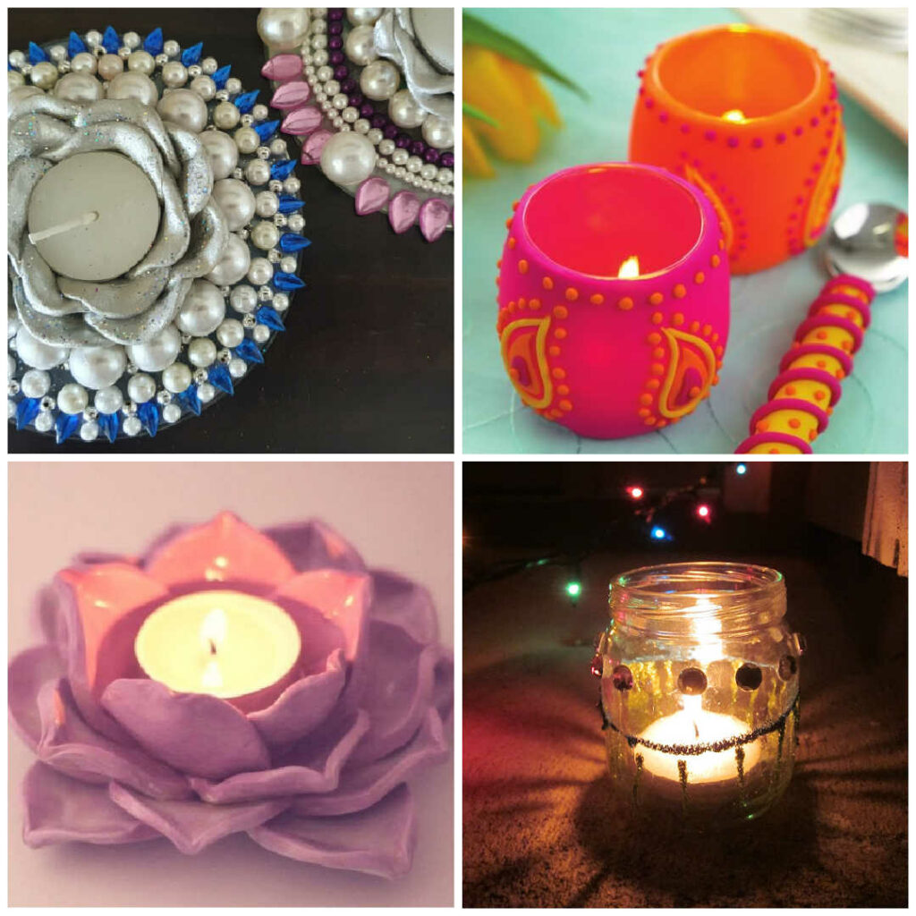 making diya at home