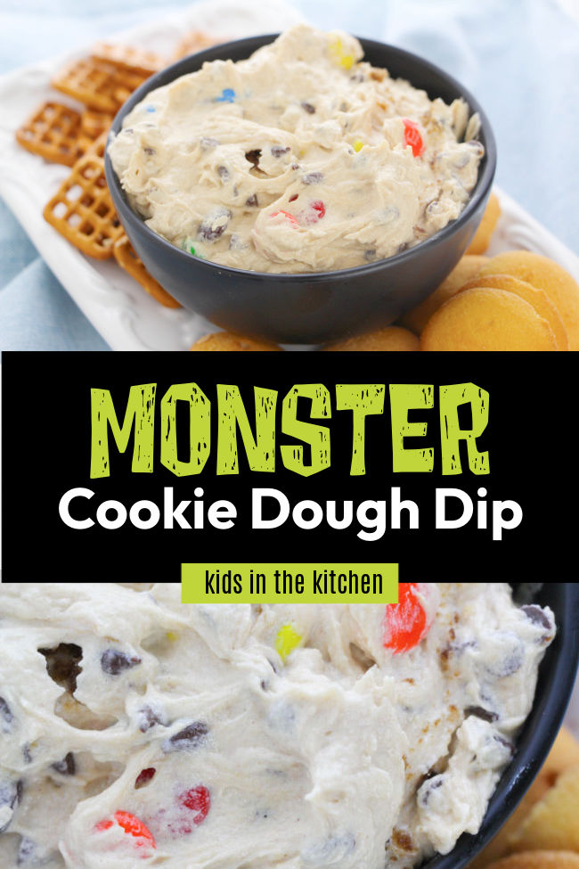 Monster Cookie Dough Dip Recipe for Kids to Make