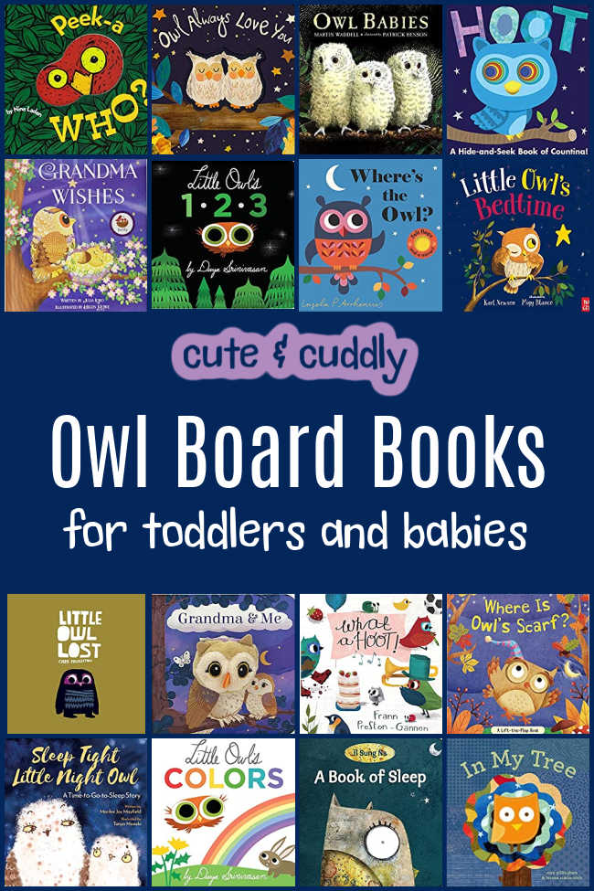 Owl Board Books for Toddlers and Babies