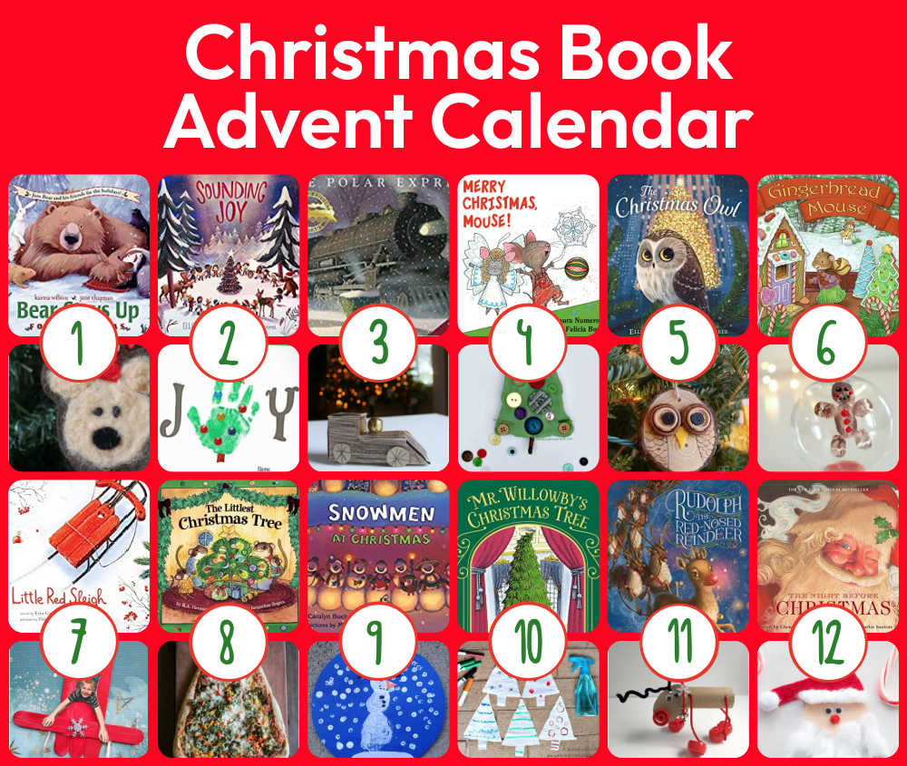 Christmas Book Advent Calendar with Activities for Kids