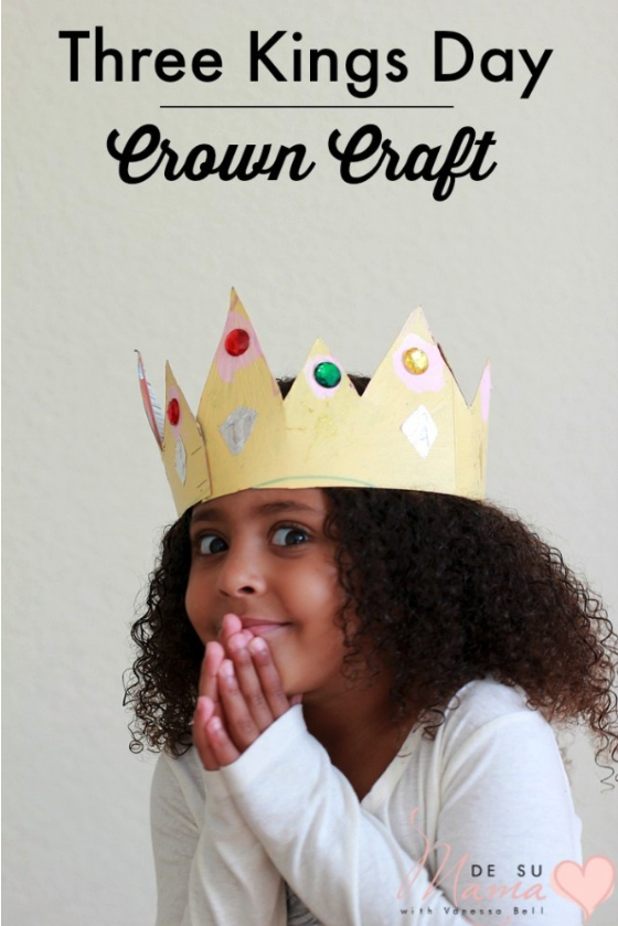 Three Kings Day Crown Craft for Kids