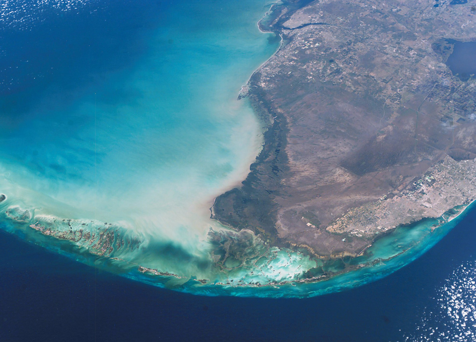 Florida Keys Ariel View from Space