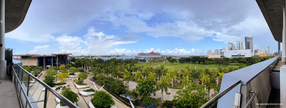 Bayfront view from Frost Science Museum in Miami Florida
