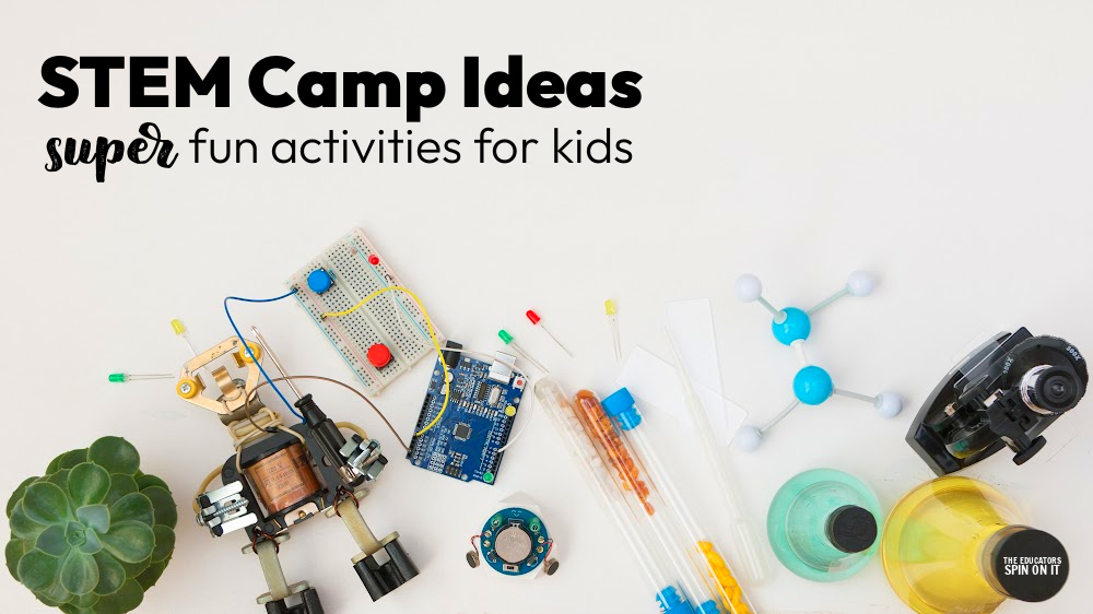 STEM Camp Ideas for Kids! Themed weeks for super fun ideas at home with kids. 