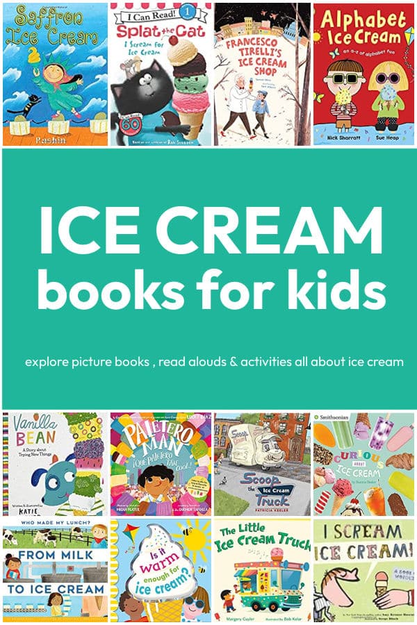 The best collection of Ice Cream Books for Kids. Includes read alouds and activities too all about ice cream.