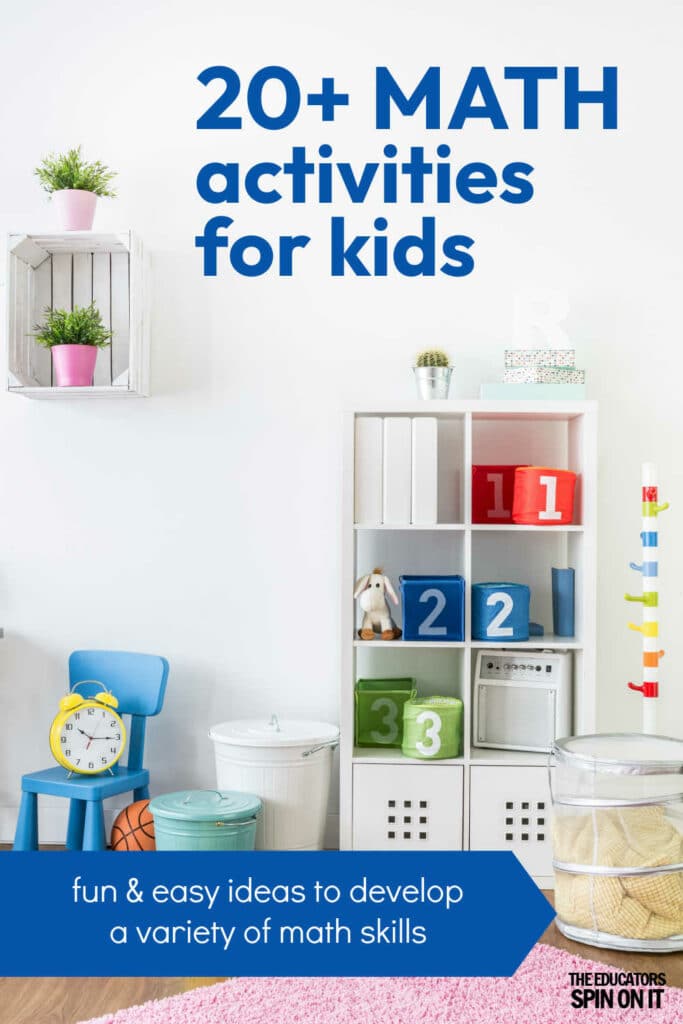 The best collection of math activities for kids. Fun and easy hands on games and activities to help children build their math skills.