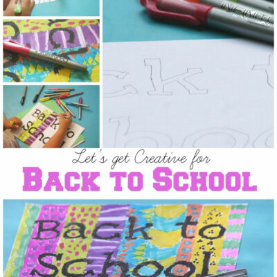 Back to School Crafts and Gift Ideas with Markers
