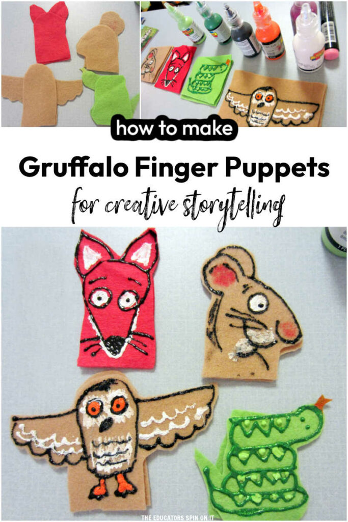 How to Make Felt Gruffalo Finger Puppets for creative storytelling