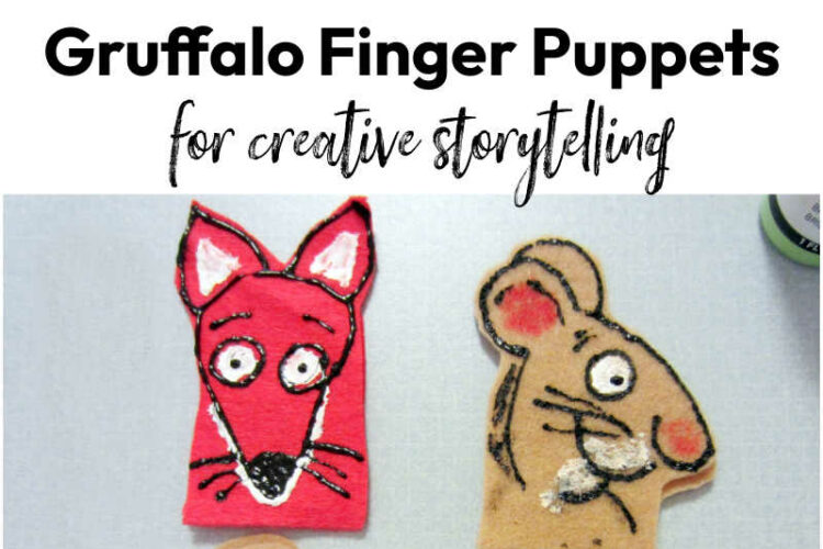 How to Make Felt Gruffalo Finger Puppets for creative storytelling