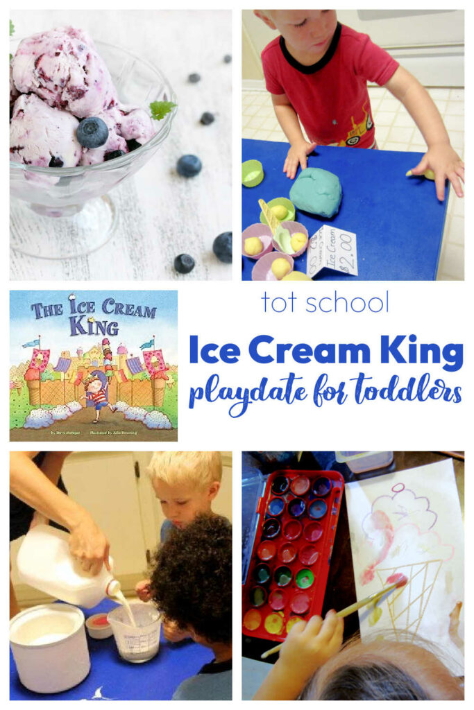 Ice Cream Activities for Toddlers. Host your own Ice Cream King Playdate with friends with this fun and tasty activities.