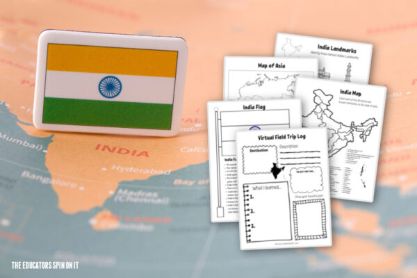 India Unit for Kids - a virtual field trip log for India