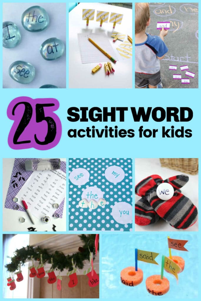A collection of the best Sight Word Games for Kids