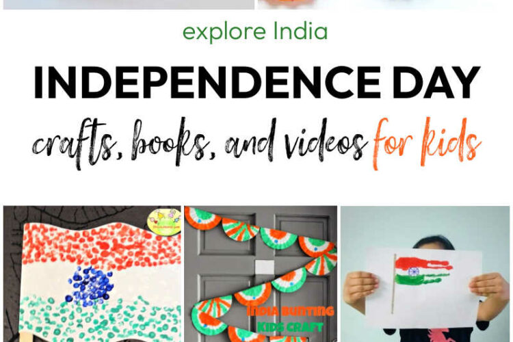 Independence Day Activities for Kids to Learn All About India. Includes crafts, books and videos for kids to learn about India's Independence Day.