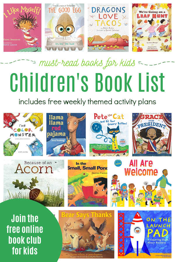 Virtual Book Club for Kids Book List 2024-2025