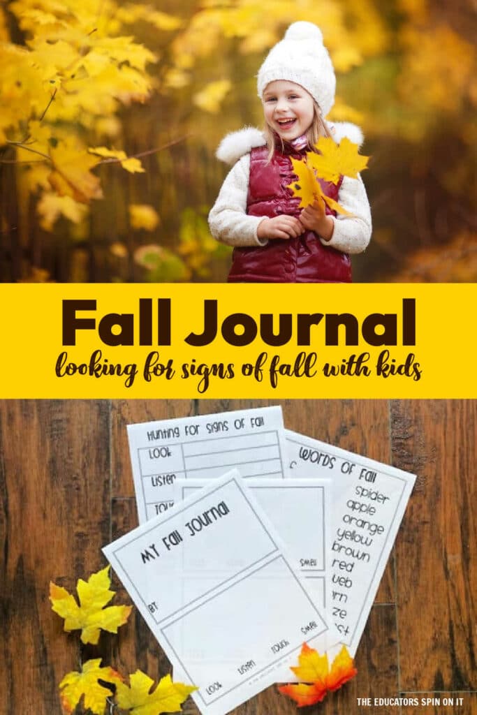 Fall Journal for Kids. A printable activity to encourage observation skills as your child looks for signs of fall and tracks in their fall journal.