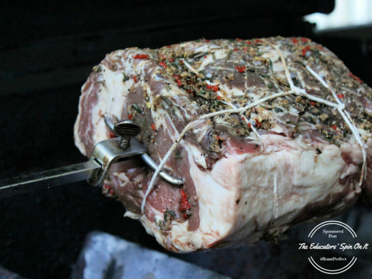 Herbed Rotisserie Roast With Portobello Mushroom Gravy