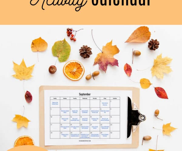 September Activities Calendar for Kids