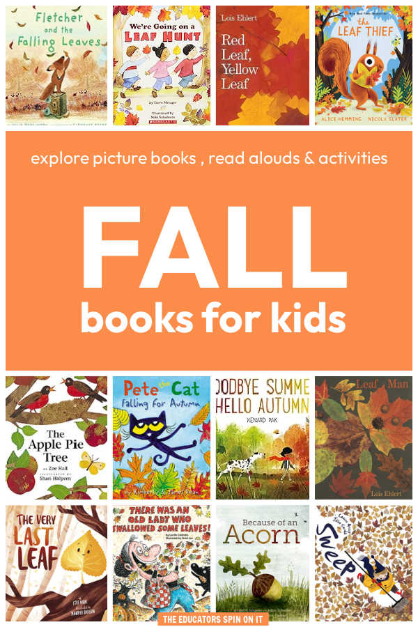 A collection of the best fall books for kids to explore the changes in season.