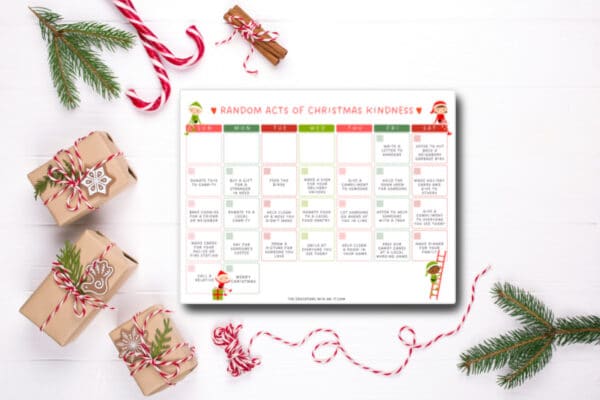 Random Acts of Christmas Kindness Calendar for Kids