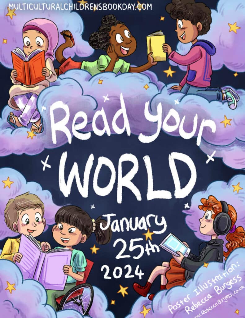 Read Your World Poster to celebrate Multicultural Children's Book Day