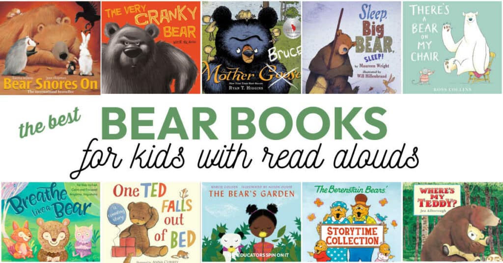 The Best Bear Books for kids! Includes read aloud videos too!
