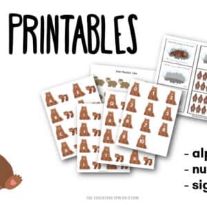 Bear Printables for Kids for alphabet, numbers and sight words