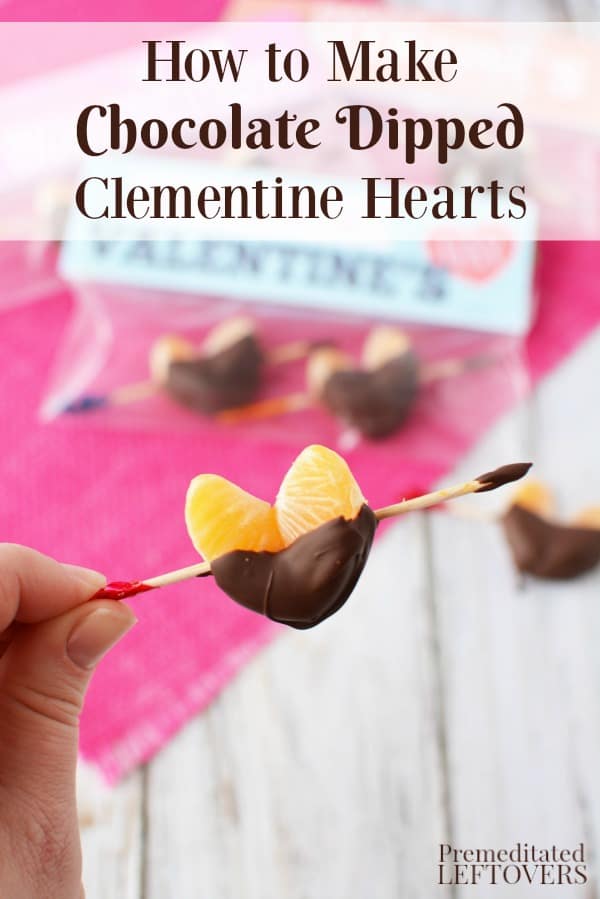 How to make chocolate dipped clementine hearts