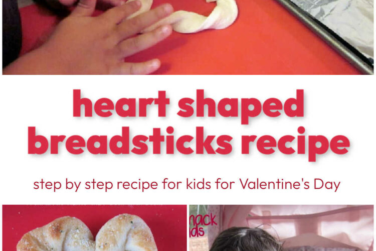 Heart Shaped Breadsticks for Valentine's Day for Kids