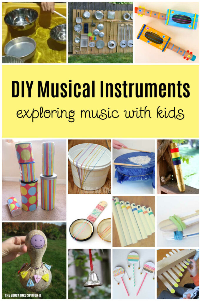 DIY Musical Instruments for Kids! Exploring music with kids at home