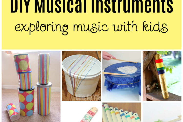 DIY Musical Instruments for Kids! Exploring music with kids at home