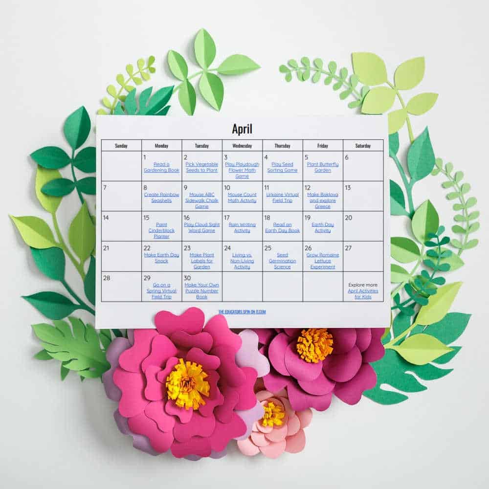 April 2024 Activity Calendar For Kids