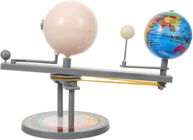 Rotating Solar System Projector with Earth, Moon and Sun