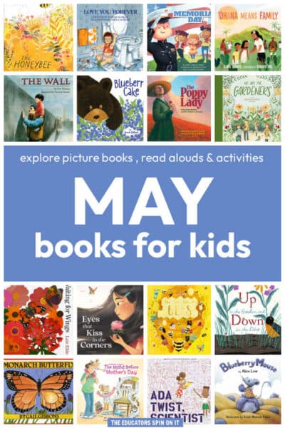 A collection of the best May books for kids.