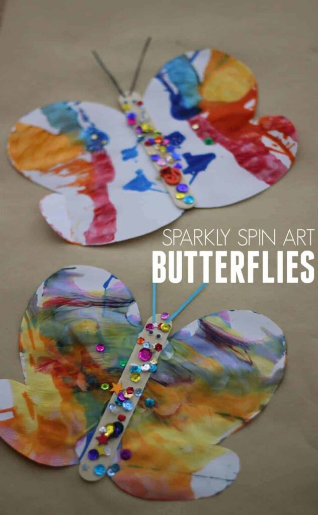 Butterfly Spin Art Project