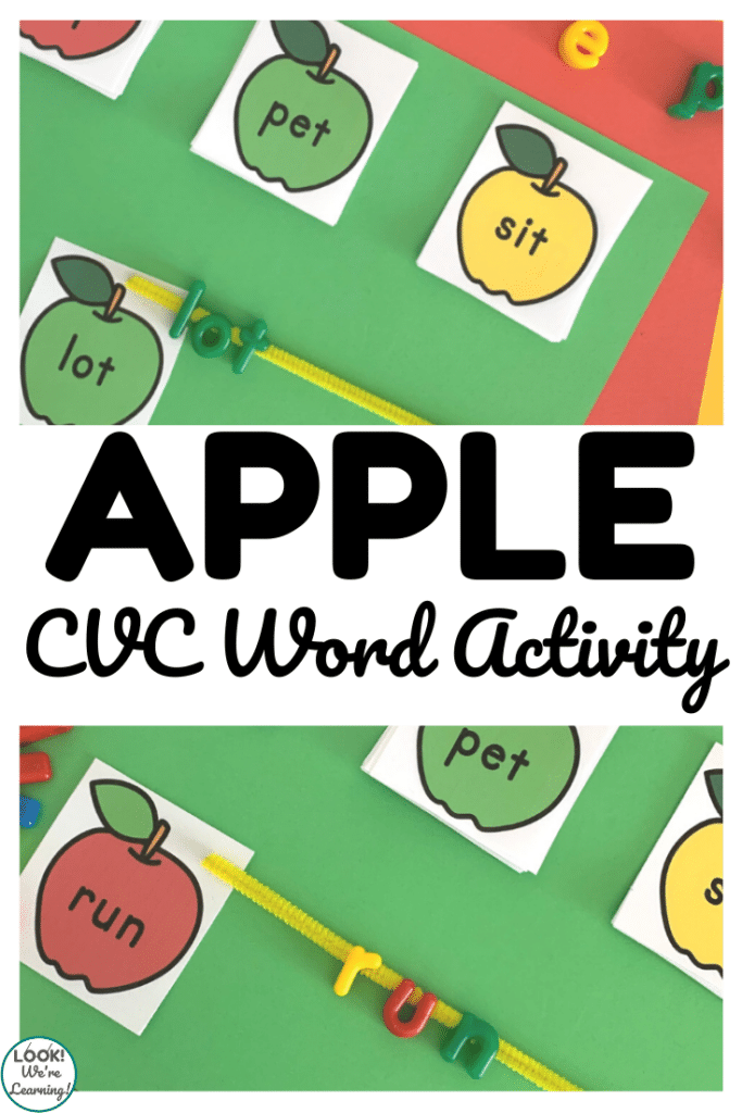 Apple CVC Word Activity by Look We're Learning