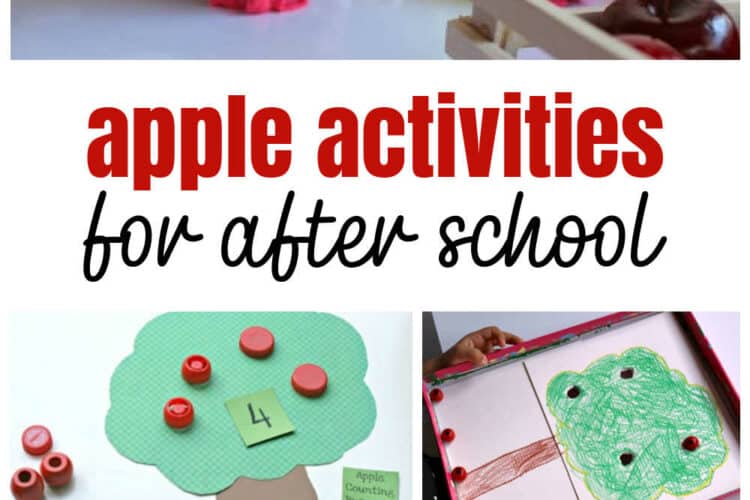 Apple Activities for school aged kids. A fun apple themed activity plan for after school activities for your child.